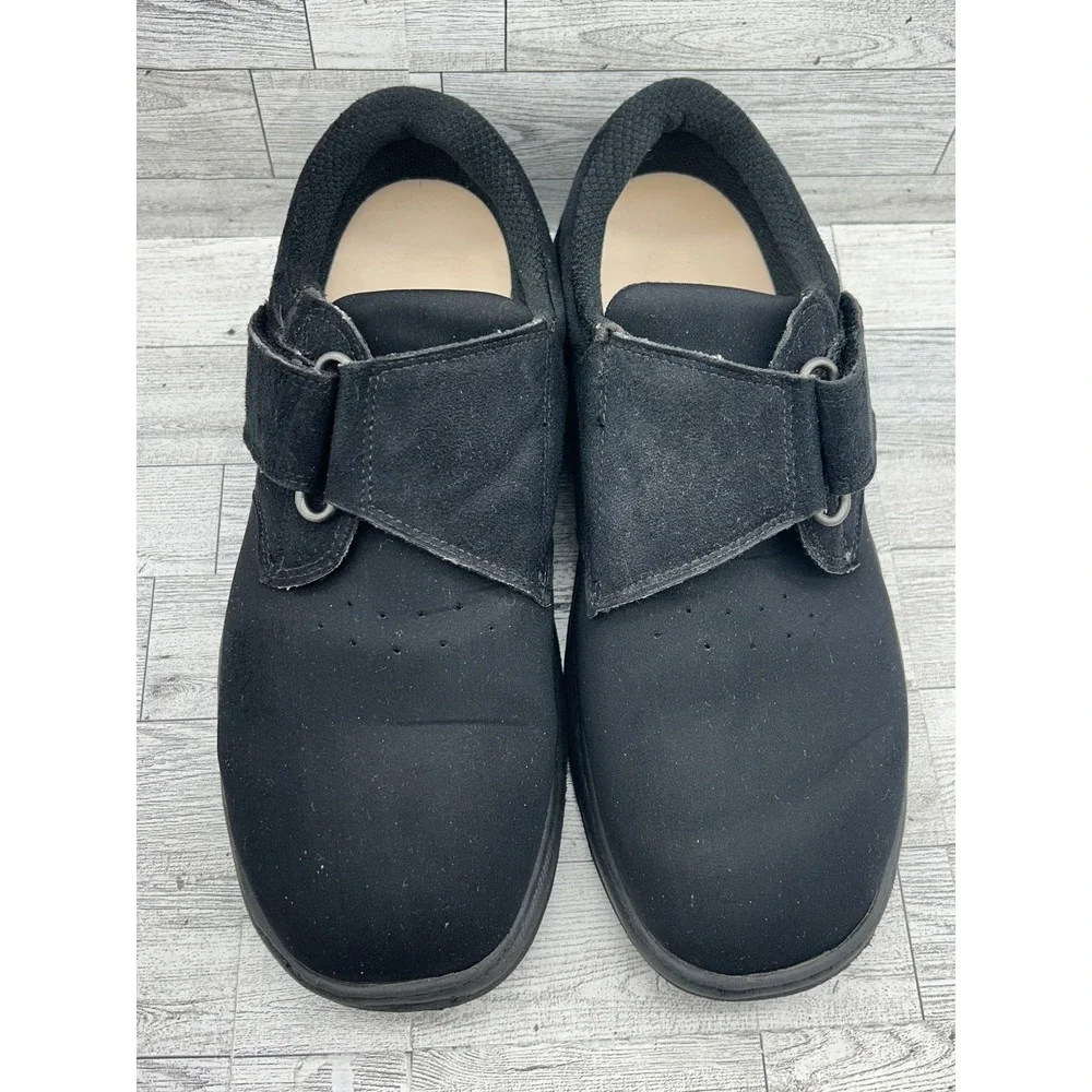 OrthoFeet Shoes Mens Size 11 Black Diabetic Orthopedic Walking‎ Comfort